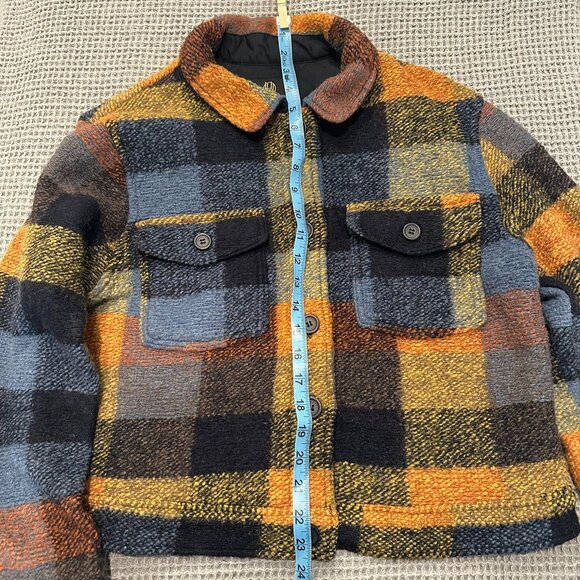 House of Harlow 1960 Wool Blend Plaid Shacket Size Medium - Picture 3 of 8